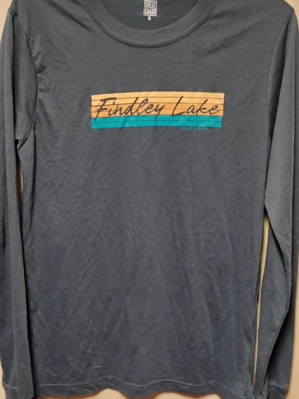 Findley Lake Long Sleeve Tee in Slate Blue